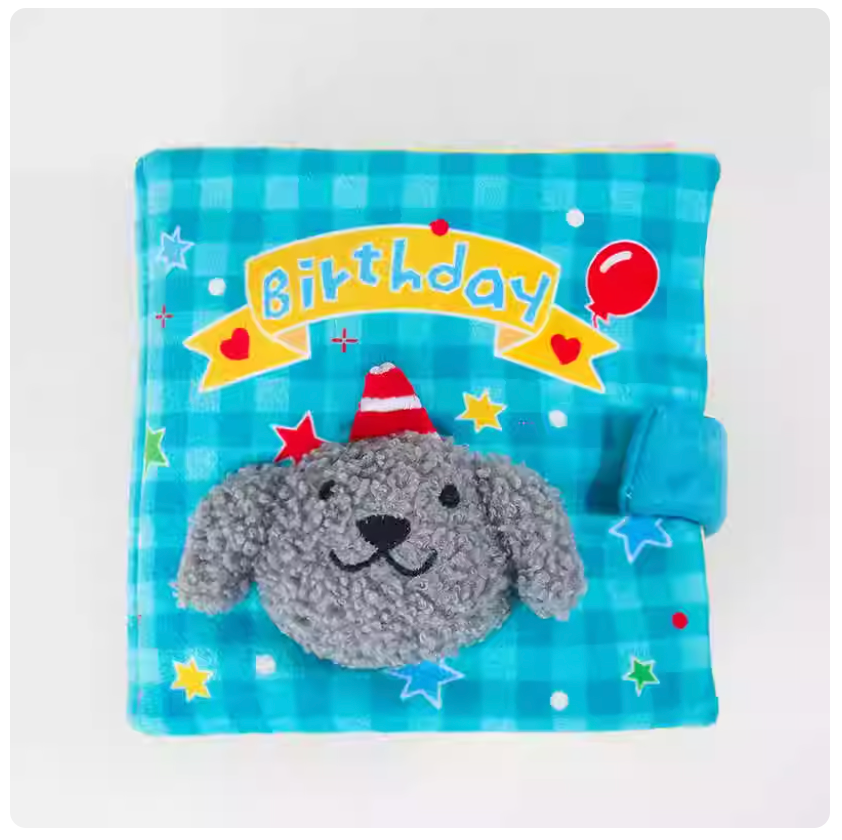 Interactive Dog Snuffle Book - Sky Blue Birthday (Hardness Level 2)