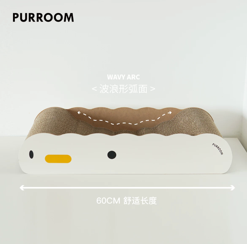 【PURROOM】 Wave Cat Scratcher Lounge