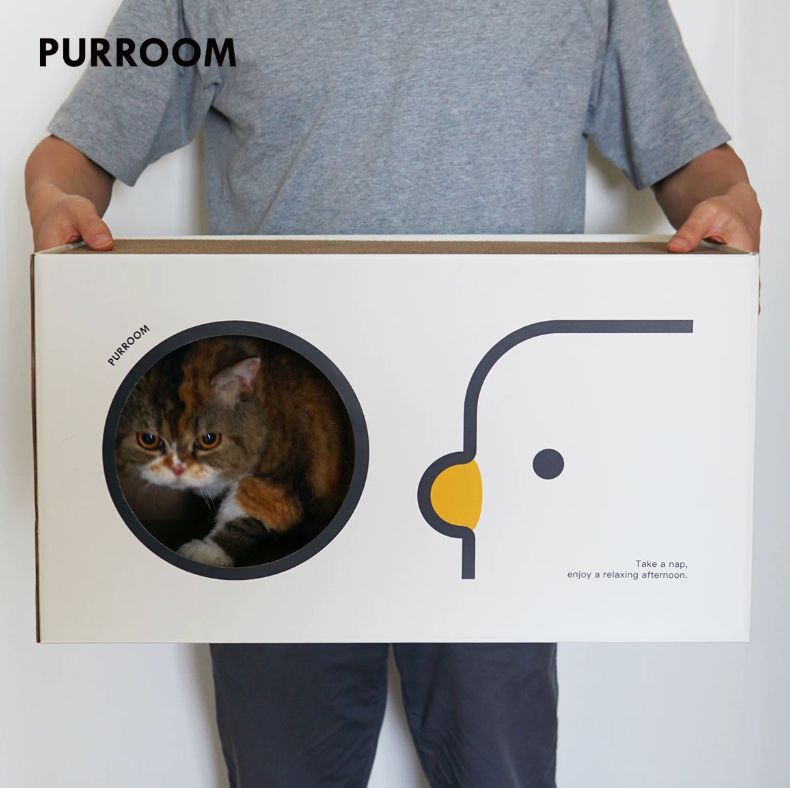 【PURROOM】Double-Layer Cat Scratcher House