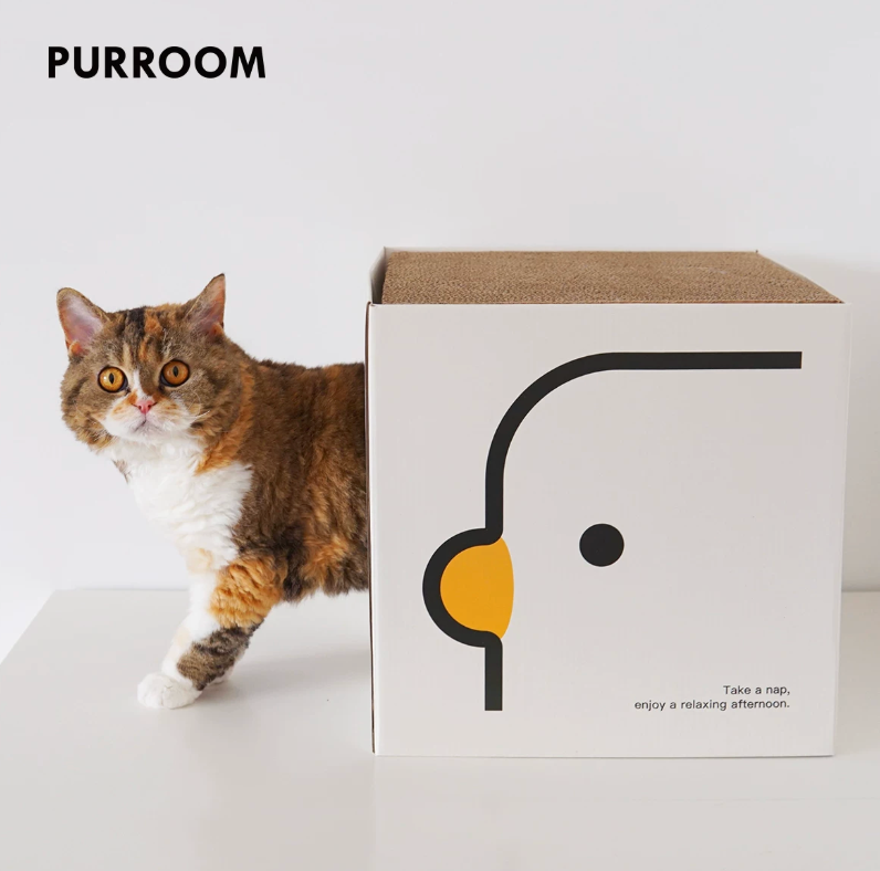 【PURROOM】Double-Layer Cat Scratcher House