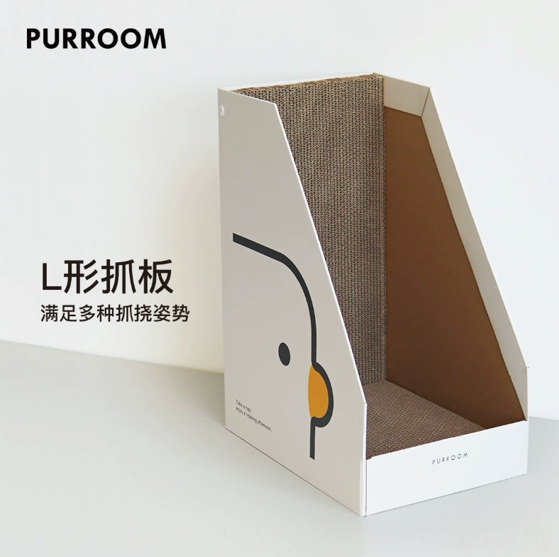 【PURROOM 】L-Shaped Standing Cat Scratcher