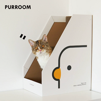 【PURROOM 】L-Shaped Standing Cat Scratcher