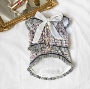 Chic Bouclé Spring/Summer Dog Coat