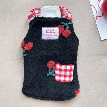 Cherry Town Delight – Spring Pet Dress with Straps