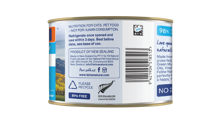 【K9 / Feline Natural】Cat Can - Beef Feast