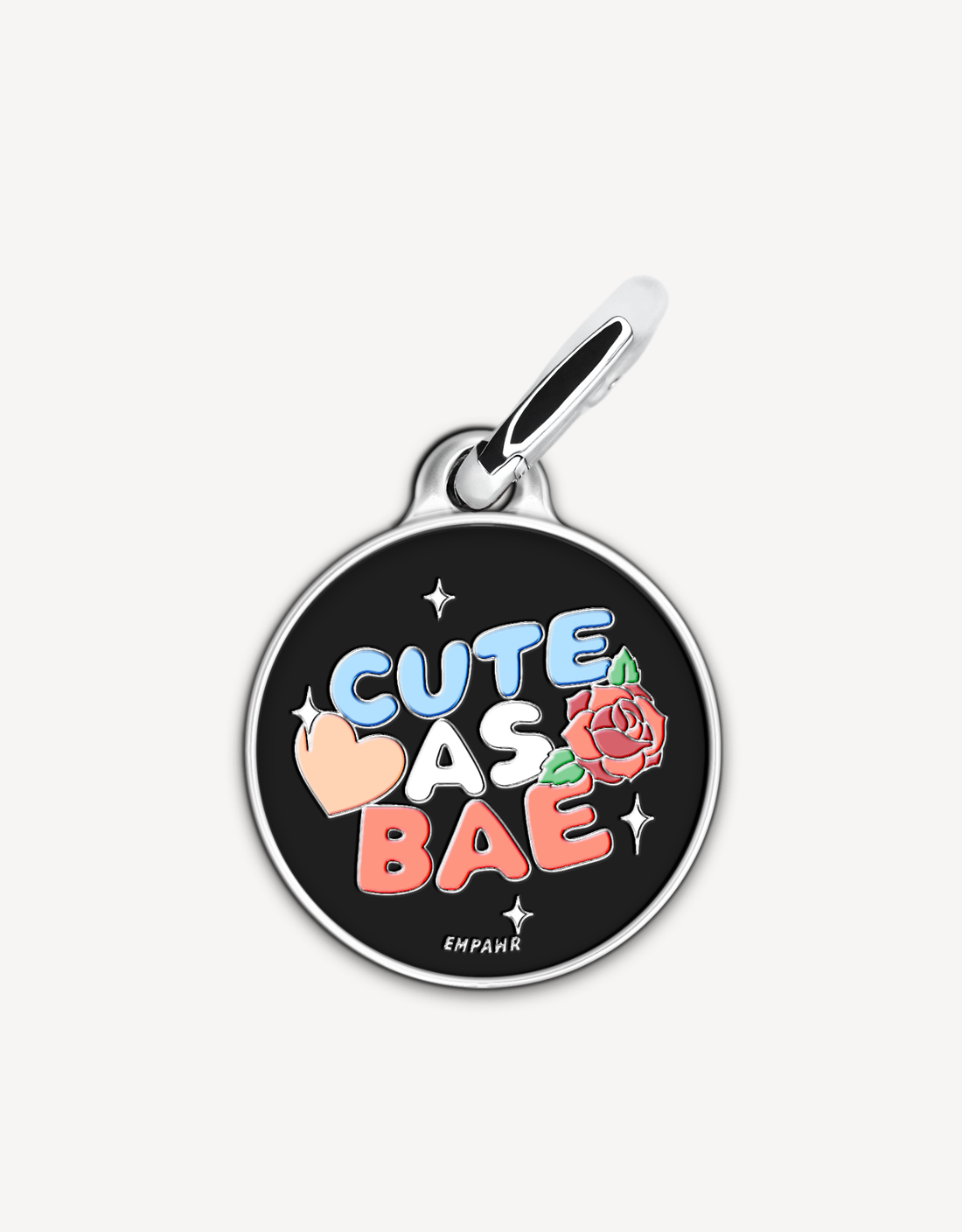【EMPAWR】Personalized Pet Tag - 🖤 Cute as Bae