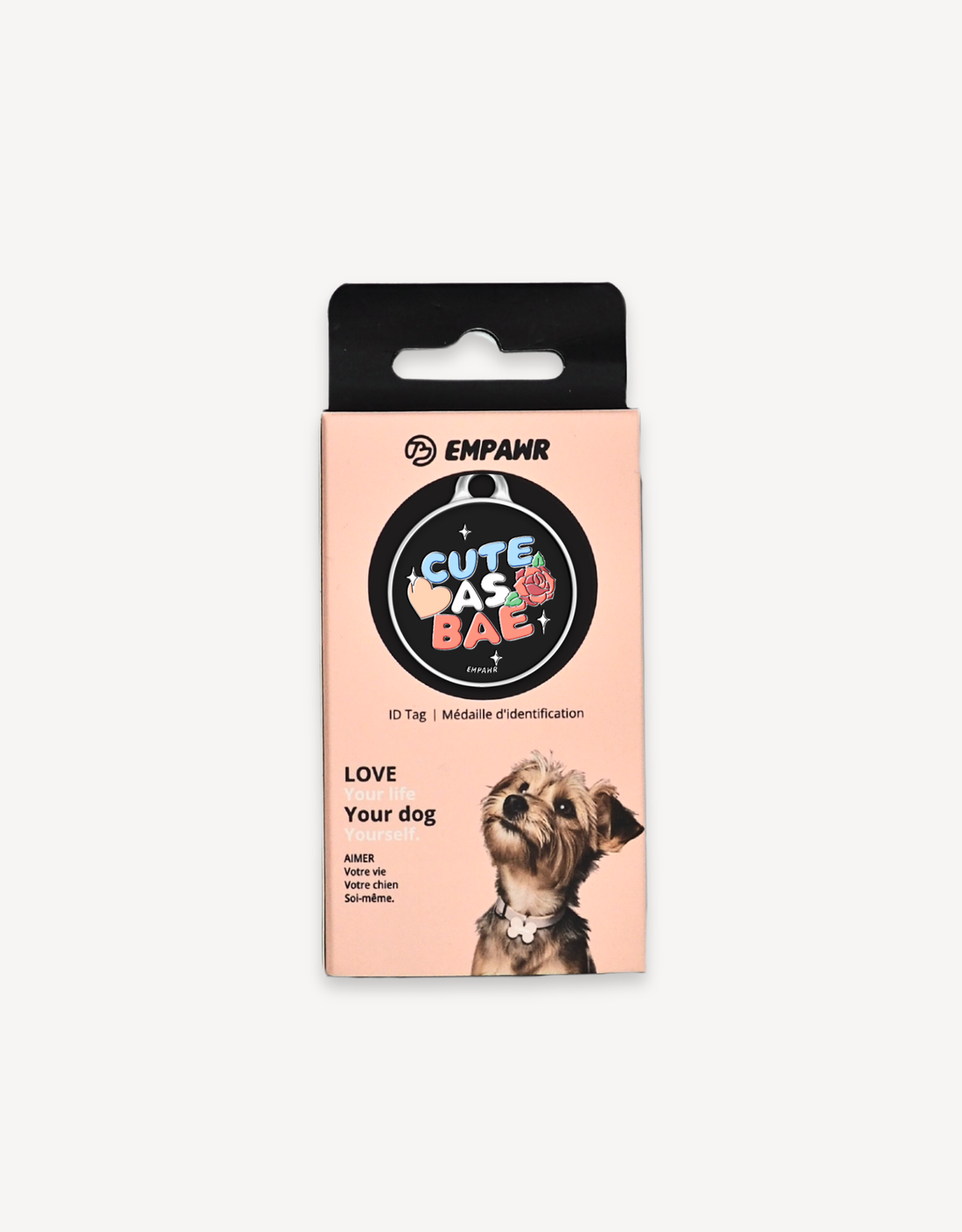 【EMPAWR】Personalized Pet Tag - 🖤 Cute as Bae