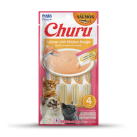 【INABA】Churu Purées Cat Treat - Salmon with Chicken Recipe - 2oz / 56g