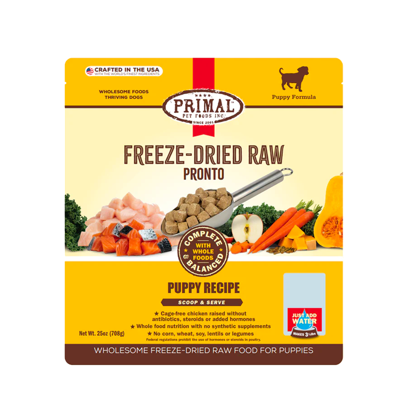 【Primal - DOG】Freeze Dried Raw Pronto Puppy Chicken and Salmon Recipe