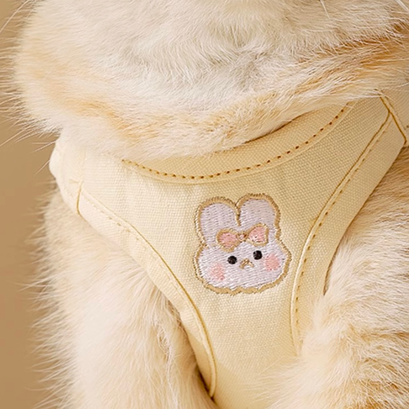 Creamy Rabbit Harness Set