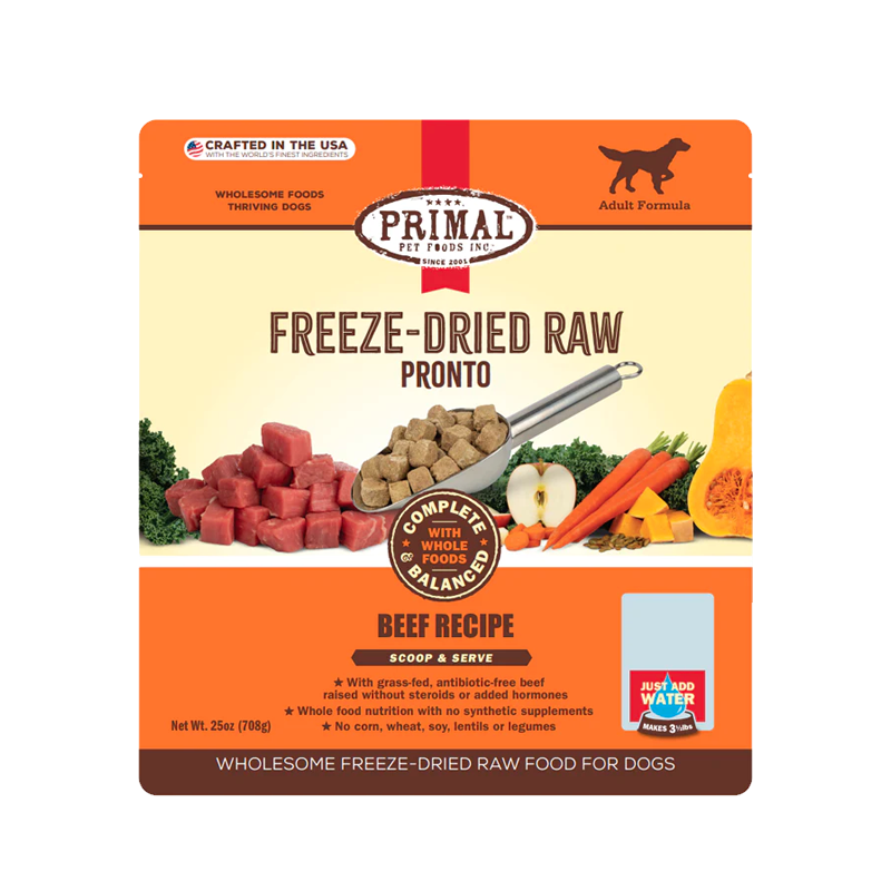【Primal - DOG】Freeze Dried Raw Pronto Beef Recipe