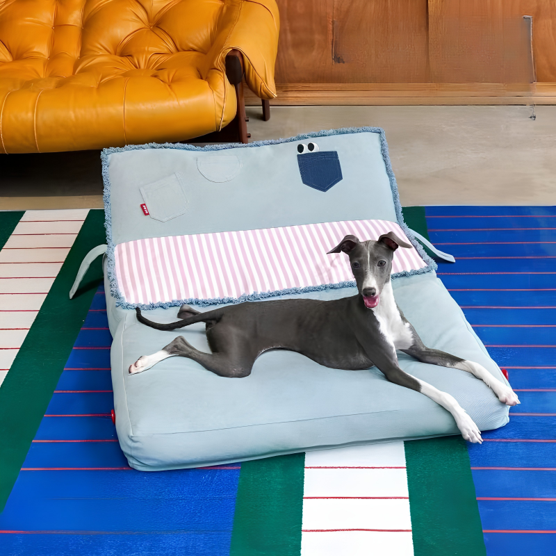 【Zeze】Foldable Denim Pet Sofa Bed