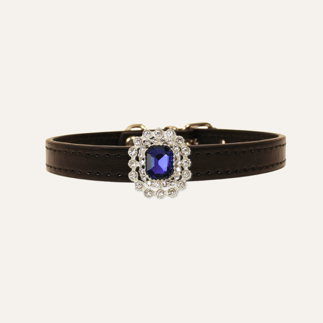 【Mori Cat】Luxury Cat Collar with Interchangeable Gem Charms-Black