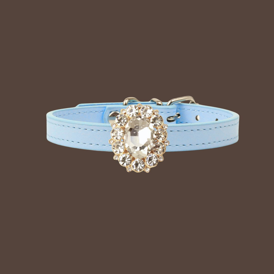 【Mori Cat】Luxury Cat Collar with Interchangeable Gem Charms-Blue