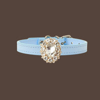 【Mori Cat】Luxury Cat Collar with Interchangeable Gem Charms-Blue