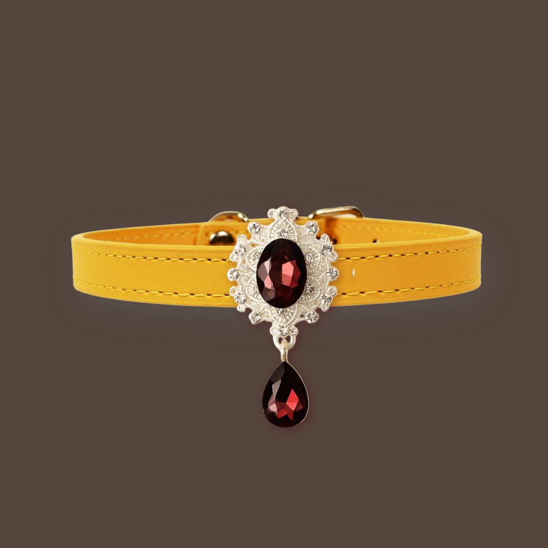 【Mori Cat】Luxury Cat Collar with Interchangeable Gem Charms-Gold