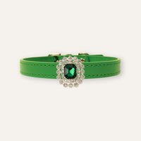 【Mori Cat】Luxury Cat Collar with Interchangeable Gem Charms-Green