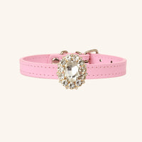【Mori Cat】Luxury Cat Collar with Interchangeable Gem Charms-Pink