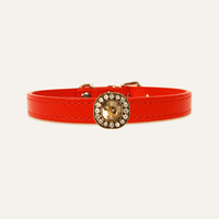【Mori Cat】Luxury Cat Collar with Interchangeable Gem Charms-Red