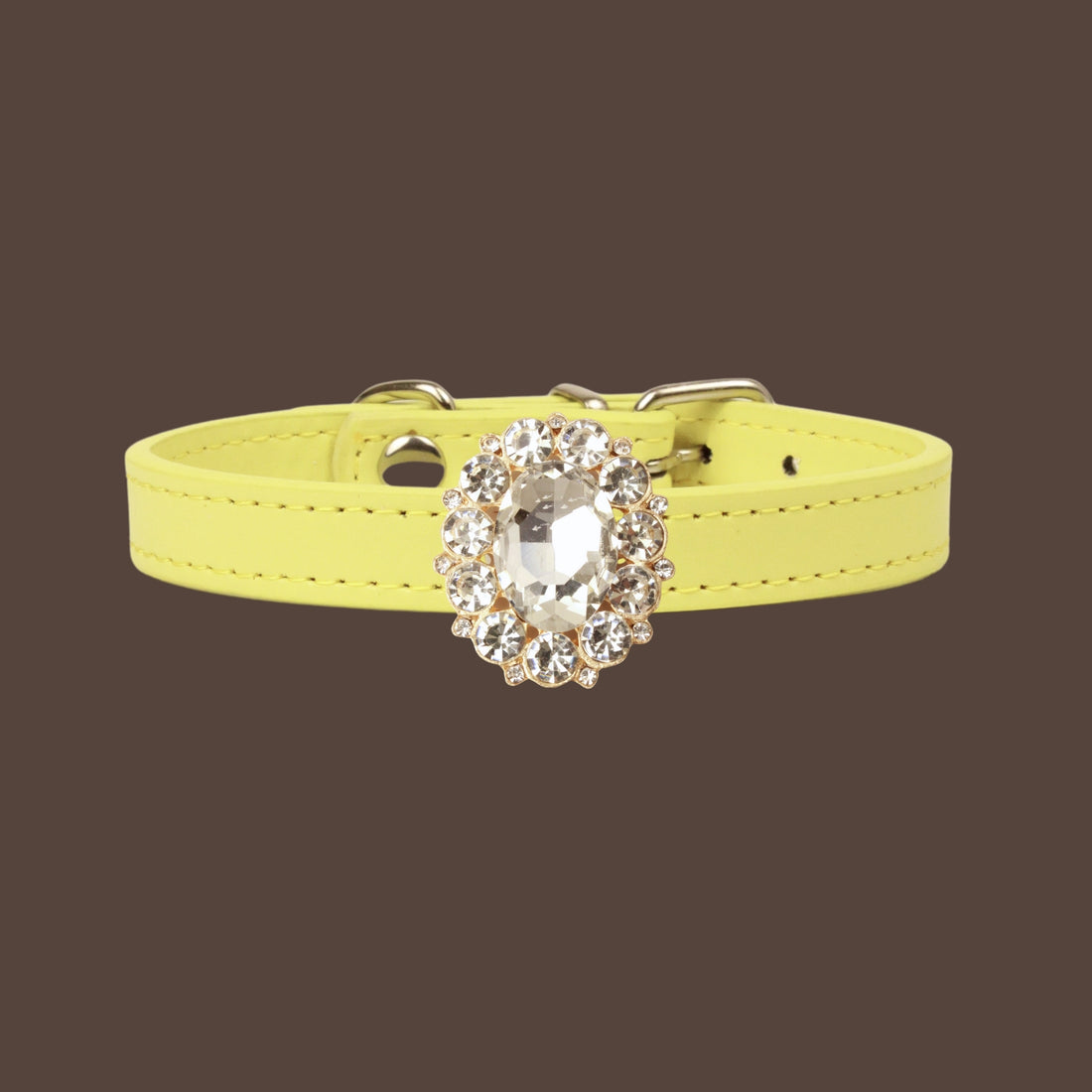 【Mori Cat】Luxury Cat Collar with Interchangeable Gem Charms-Yellow