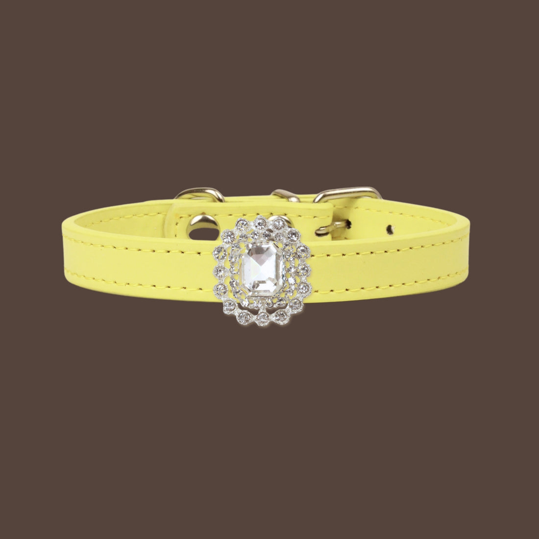 【Mori Cat】Luxury Cat Collar with Interchangeable Gem Charms-Yellow