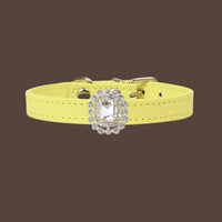 【Mori Cat】Luxury Cat Collar with Interchangeable Gem Charms-Yellow