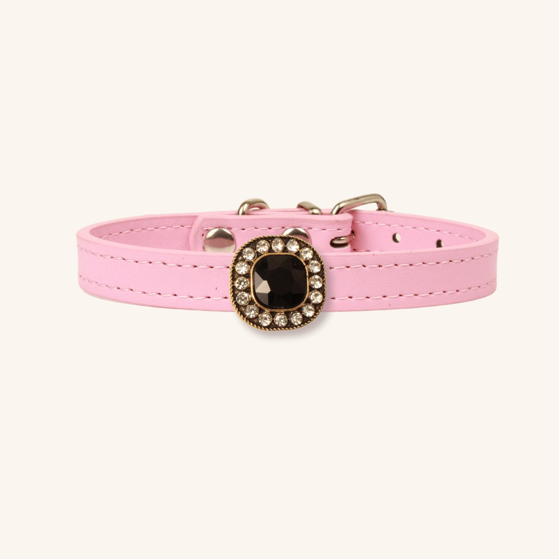 【Mori Cat】Luxury Cat Collar with Interchangeable Gem Charms-Pink
