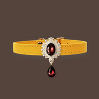 【Mori Cat】Luxury Cat Collar with Interchangeable Gem Charms-Gold