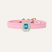 【Mori Cat】Luxury Cat Collar with Interchangeable Gem Charms-Pink