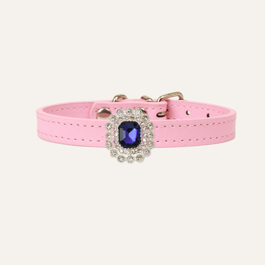 【Mori Cat】Luxury Cat Collar with Interchangeable Gem Charms-Pink