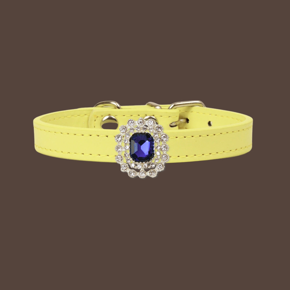 【Mori Cat】Luxury Cat Collar with Interchangeable Gem Charms-Yellow