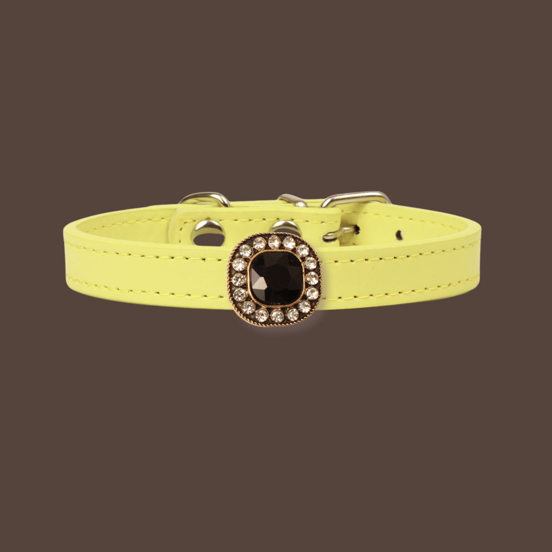 【Mori Cat】Luxury Cat Collar with Interchangeable Gem Charms-Yellow