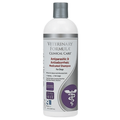 【Veterinary Formula】Antiparasitic and Antiseborrheic Medicated Shampoo for Dogs 16oz