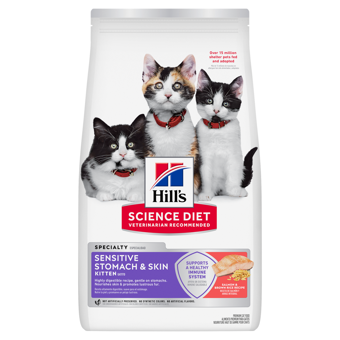 【Hills】Cat Dry Food - For Sensitive Stomach Skin - Salmon Recipes