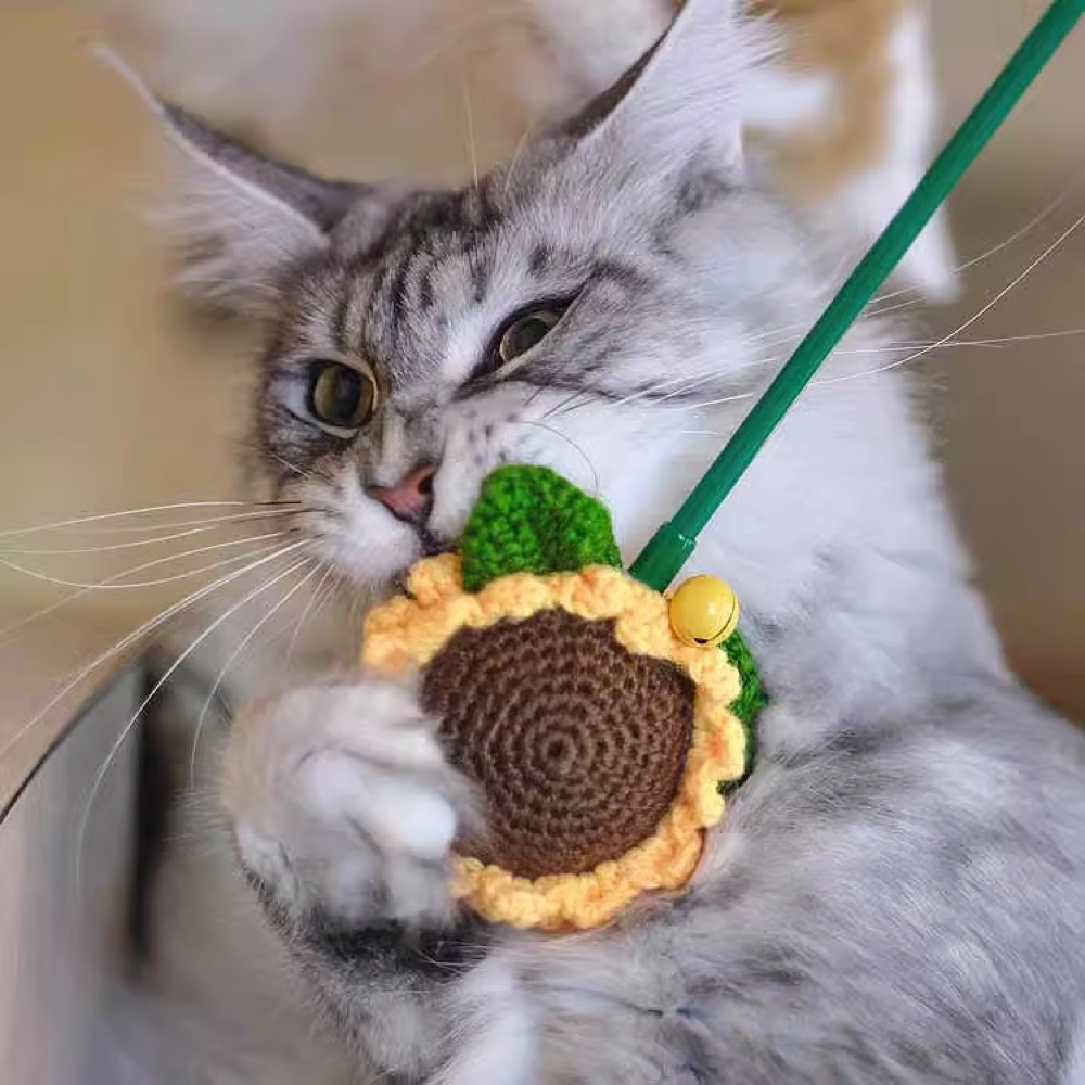 【MEOWCARD】Catnip Sunflower Cat Teaser
