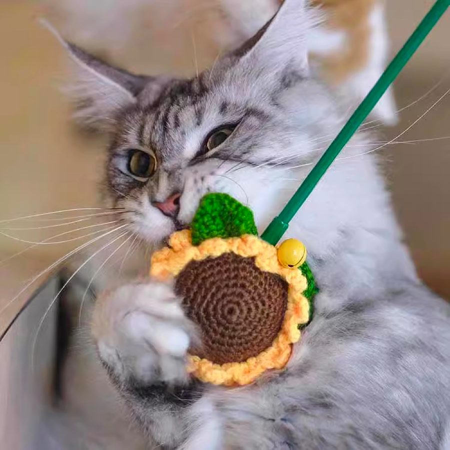 【MEOWCARD】Catnip Sunflower Cat Teaser