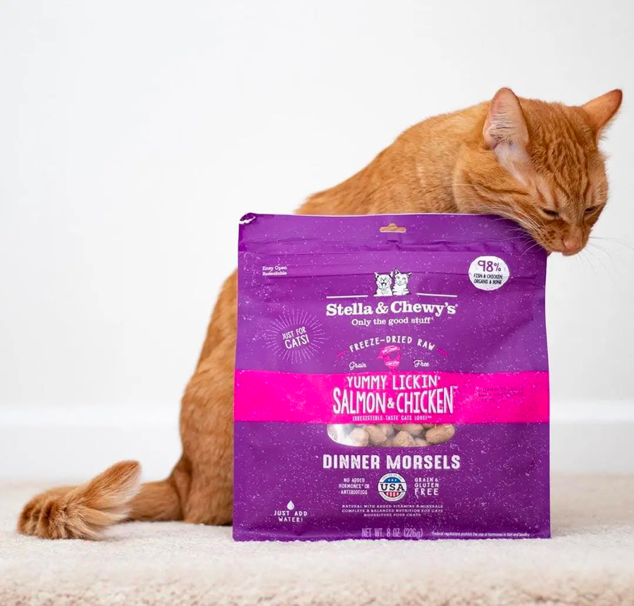 【Stella & Chewy's】 SC Cat Freeze-Dried Raw - Salmon & Chicken Dinner Morsels