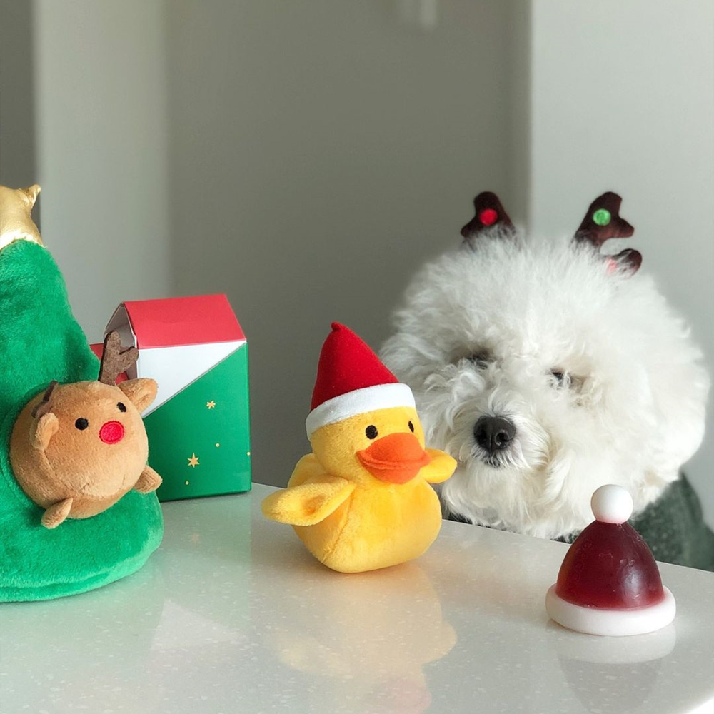 圣诞树狗嗅嗅玩具
