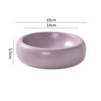 Cream-colored Ceramic Pet Bowl