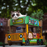 Double-decker School Bus Cat Scratcher