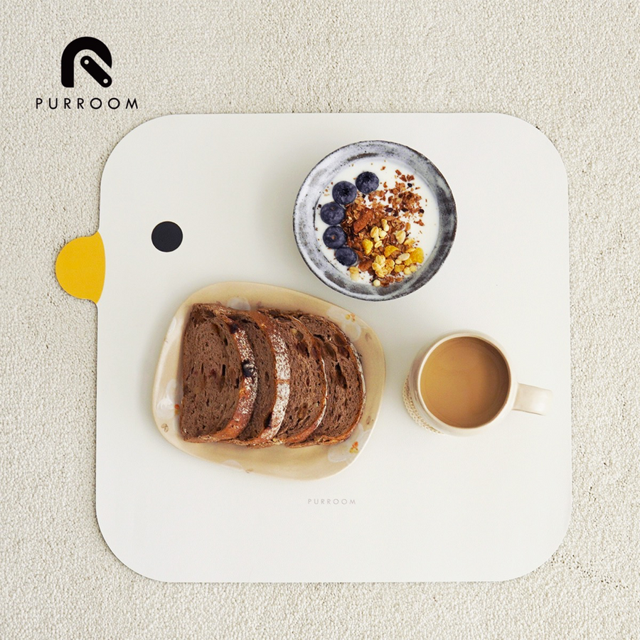 🧨 CNY $8.8 🧨 PURROOM Little Chick Dining Mat - White【Redeem on order $100+】