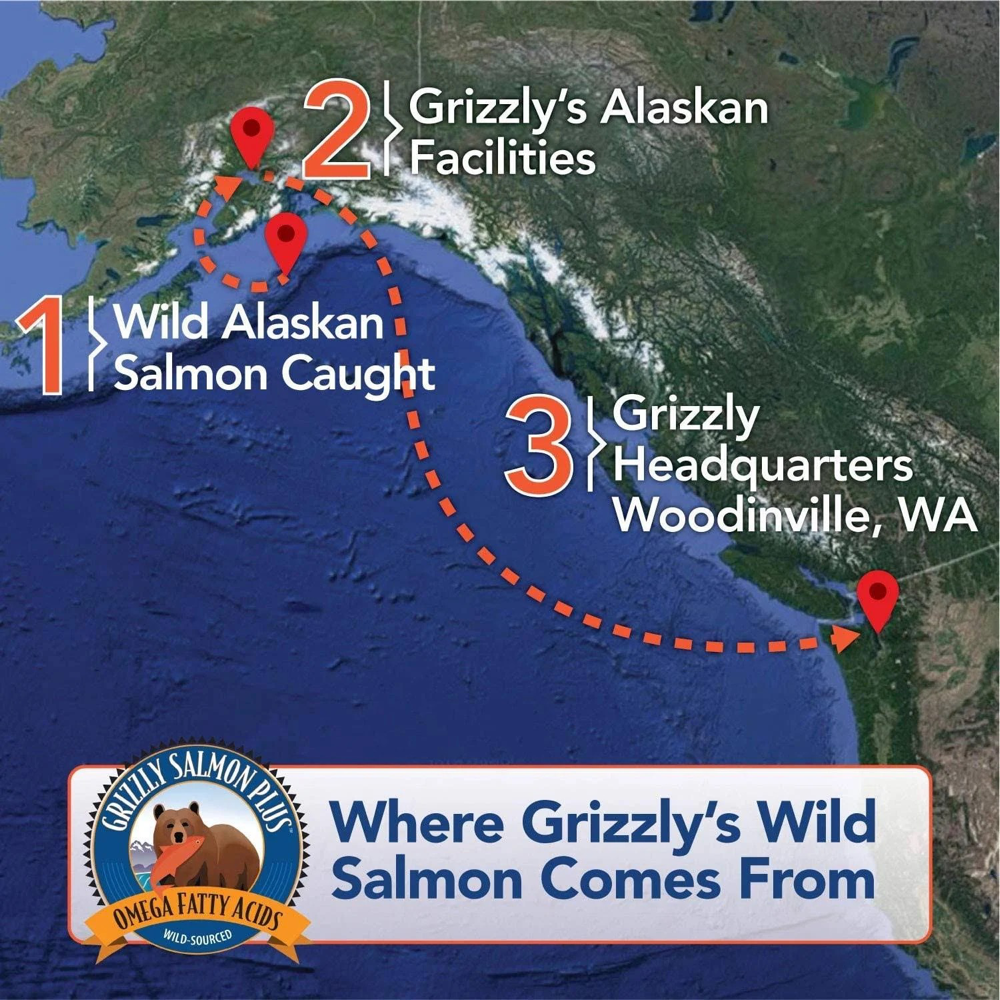 Grizzly Pet Salmon Plus Omega 3-6-9 4oz