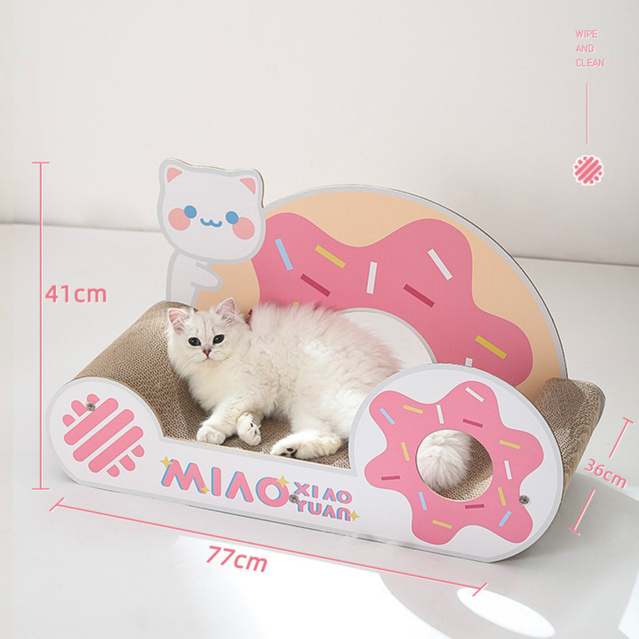 Cute Donut Cat Scratchboard Scratcher