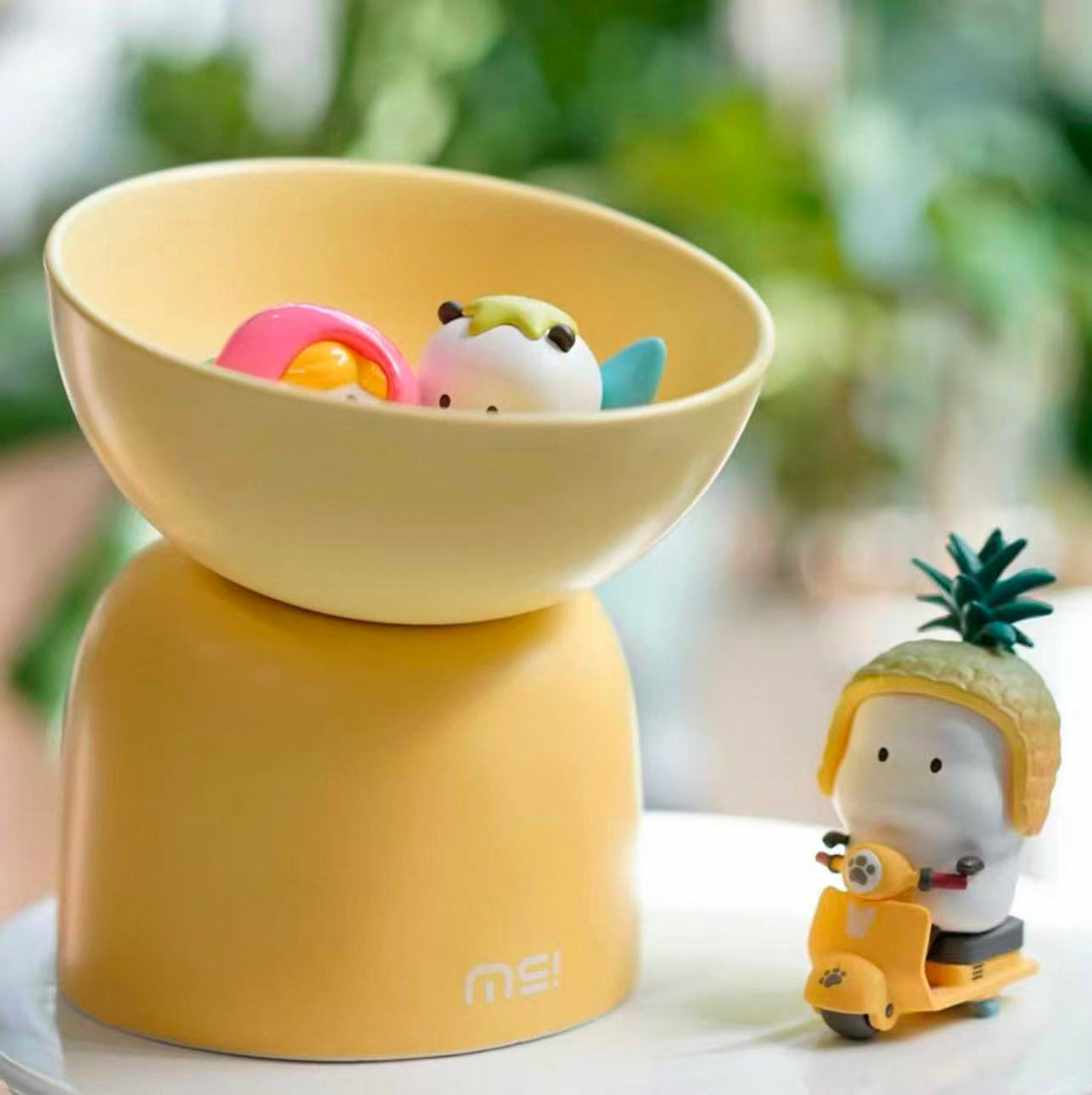 【Makesure】Tall Cat Two Use Tilting Bowl