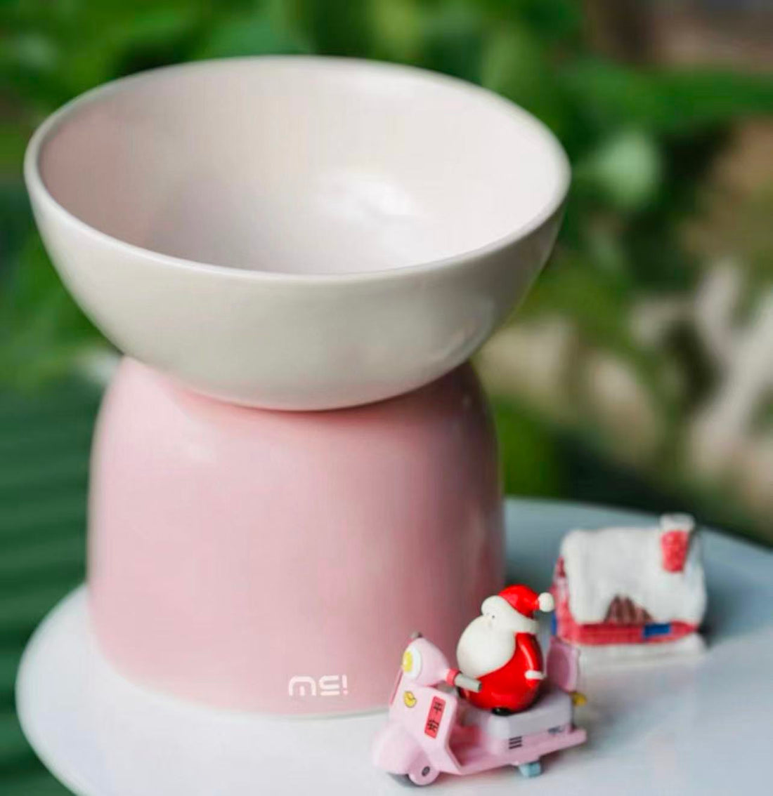 【Makesure】Tall Cat Two Use Tilting Bowl