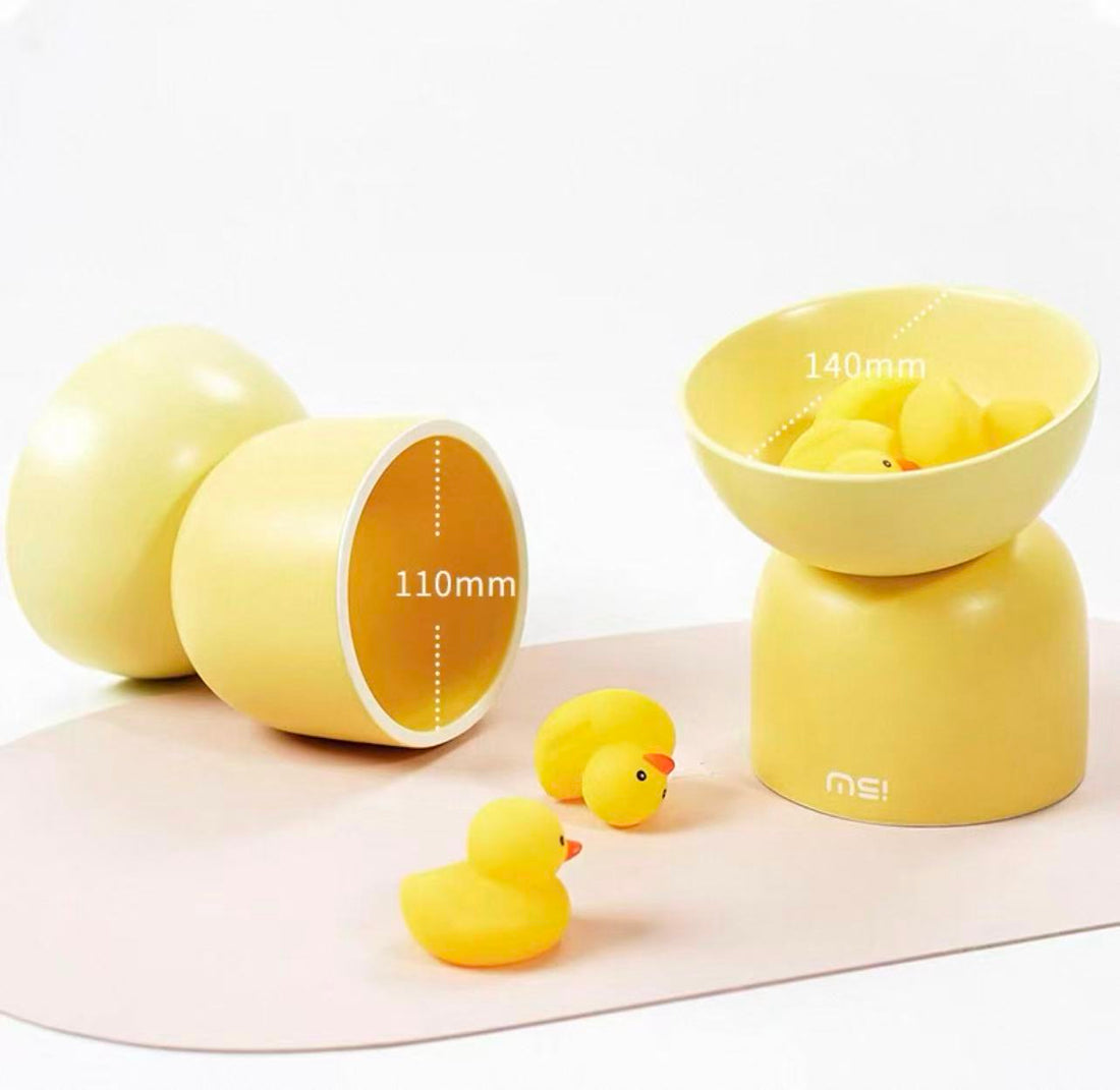 【Makesure】Tall Cat Two Use Tilting Bowl