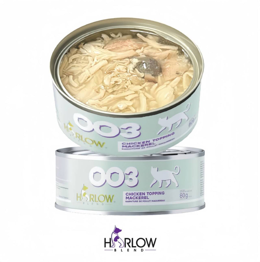 【Harlow Blend】Cat Can - 003 Chicken Topping Mackerel 80g