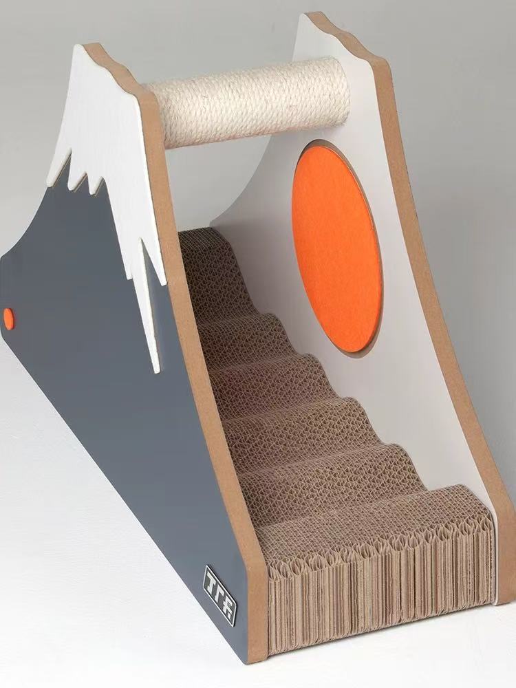 Mount Fuji Yama Cat Scratchboard