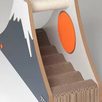 Mount Fuji Yama Cat Scratchboard