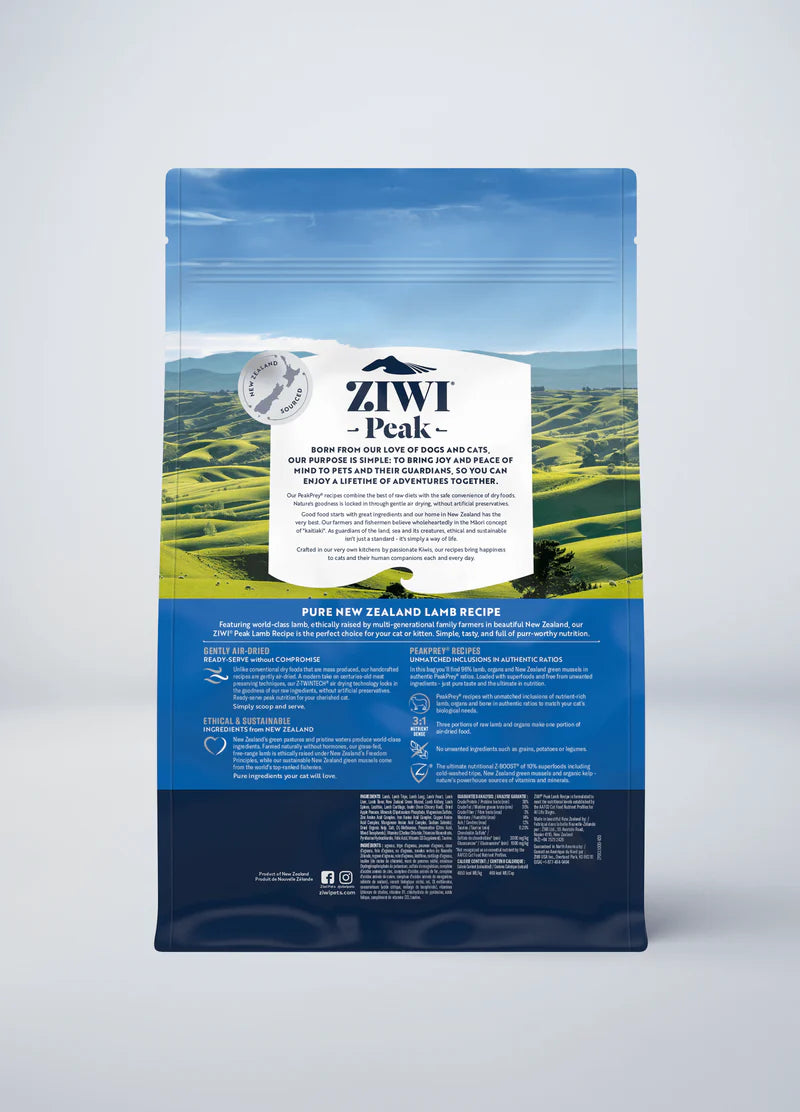 【Ziwi Peak】Air-Dried Cat Food - Lamb - 400g & 1kg
